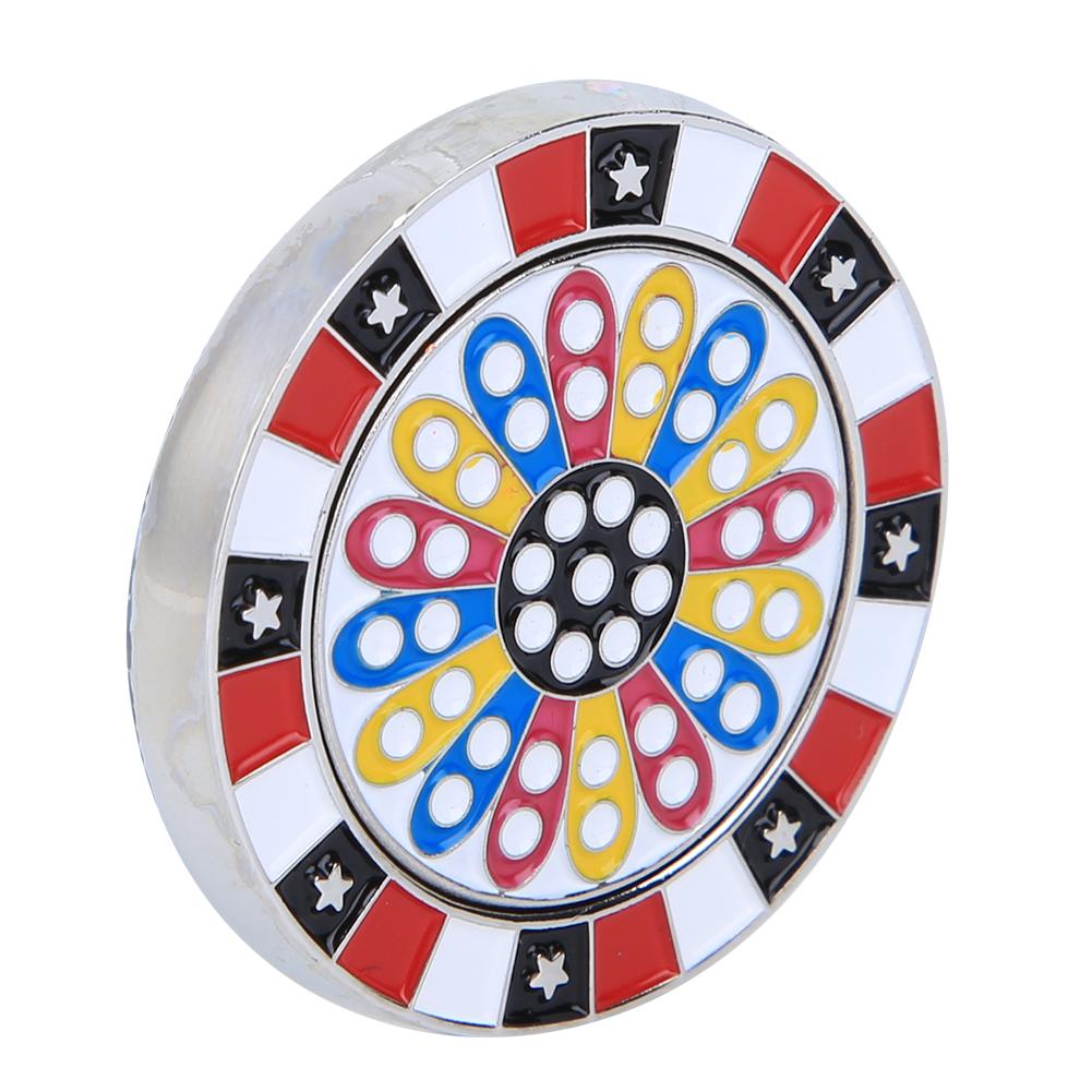 Zinc Alloy Compact Golf Ball Marker Magnetic Hat Clip Lightweight Cap Clamp Gift Supplies