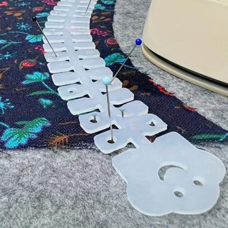 Ergonomic Fabric Hemmer Flexible Silicone Hot Hemmer Multifunctional Sewing Hemming Auxiliary Tool for Quilting Sewing