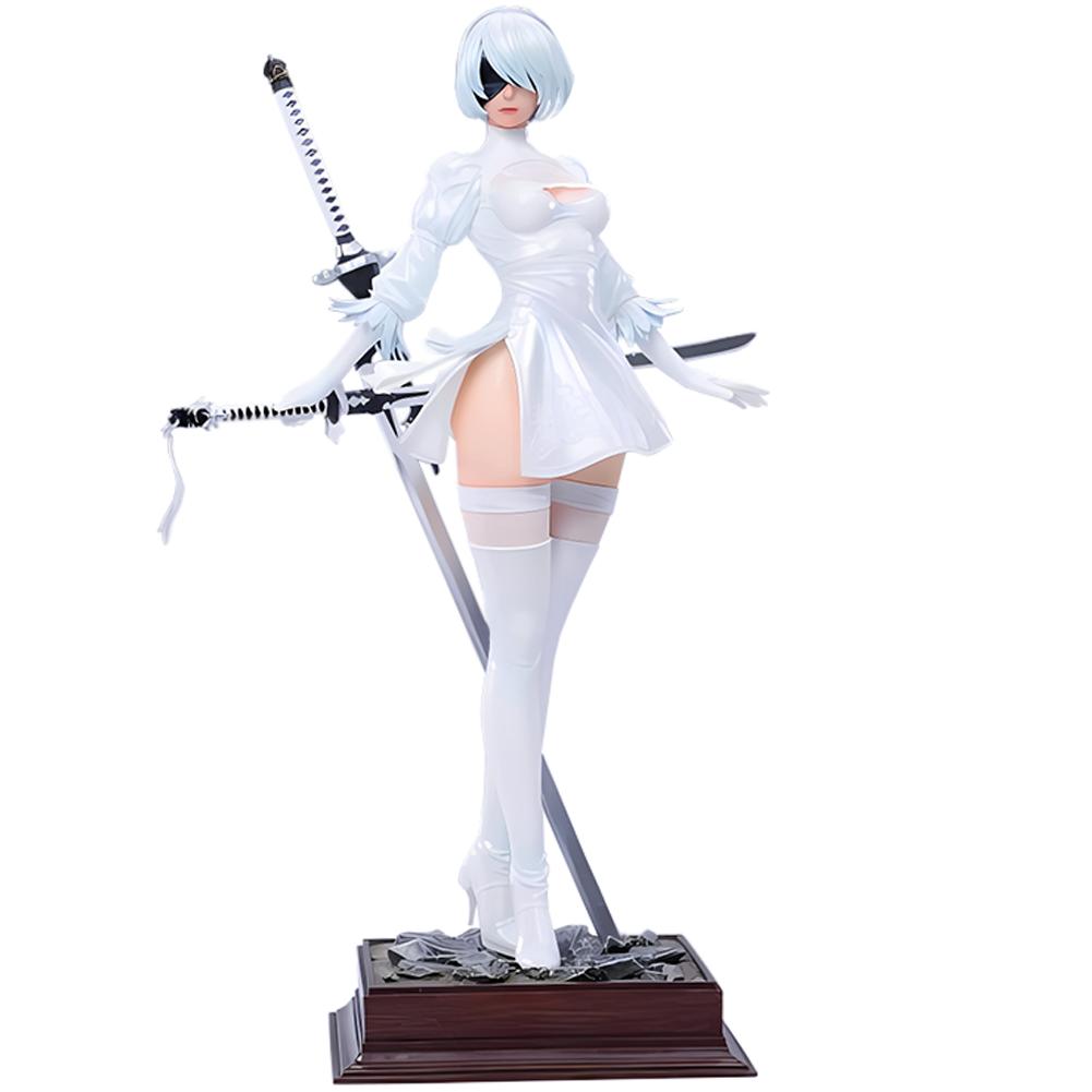 

28cm Anime figure 2B Standing Position action figures replaceable parts 2B figurine PVC Model Toys Adult Statue Collection Gifts 28cm