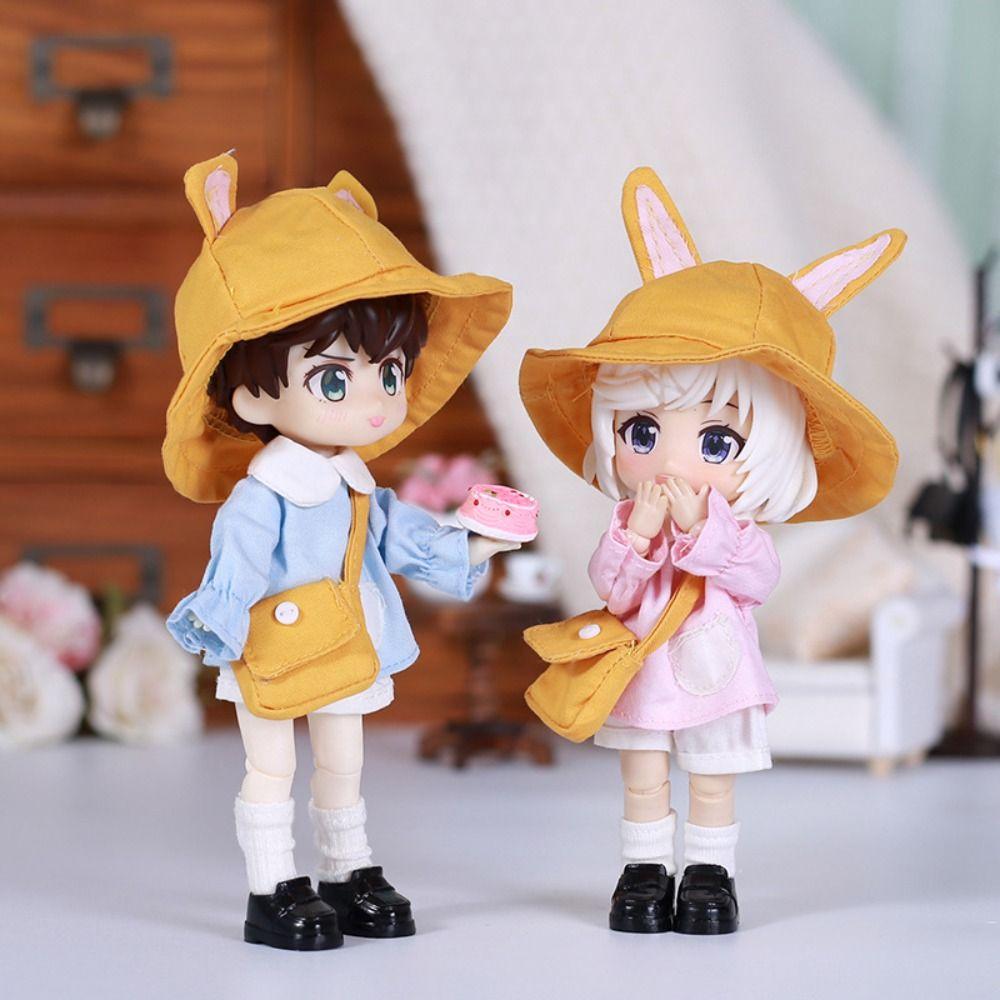 Fisherman Hat Obitsu11 School Uniform Kindergarten BJD Doll Outfit Ob11 Doll Clothes GSC YMY