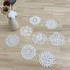 White Vintage Water-soluble Lace Small Coaster Cloth Sticker Clothes Decoration Patch Sticker DIY Hollow Embroidery Fabric Patch Accessories