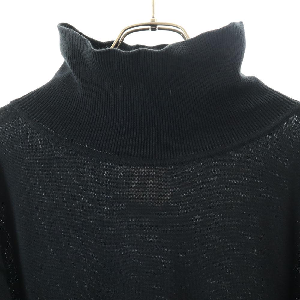 Yohji Yamamoto 80s Vintage Japanese Ribbed Belly Warmer Long sleeve Mock neck Cut Men's Used