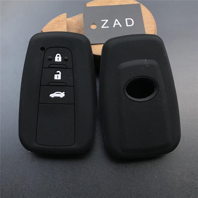 Silicone Car Key Cover Case For Toyota Corolla Rav4 Camry 70 CHR Prado 150 Highlander Key Holder Accessories Fob 2019 2020 2021