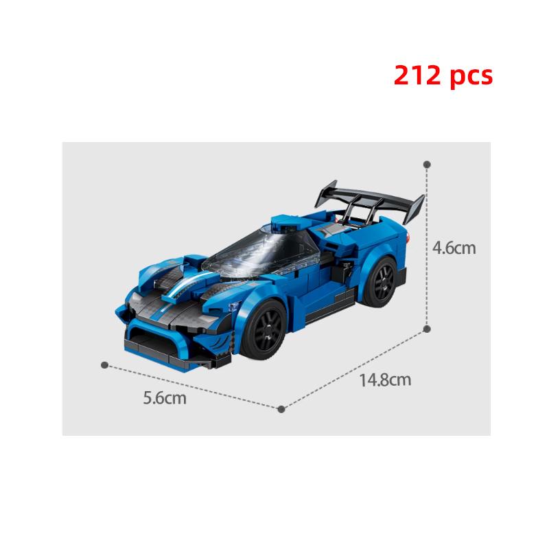 Technical Car Speed Sports Car Building Blocks City Vehicle Street Garage Educational Construction Toys