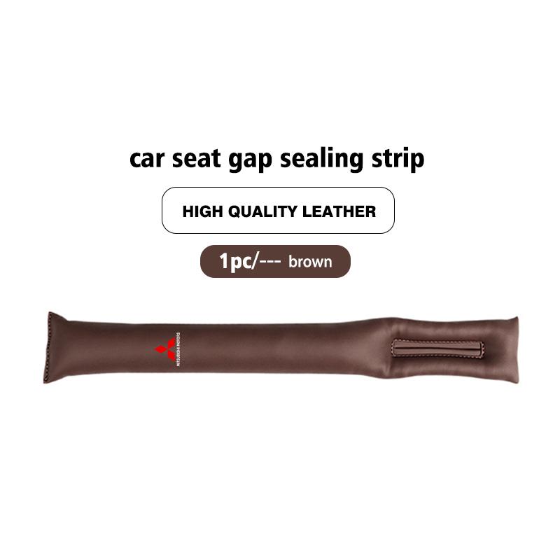 For Mitsubishi Car Seat Gap Filler Soft Leather Leak Pads Plug Leak Proof Strip Auto Accessories Outlander Lancer Eclipse Mirage