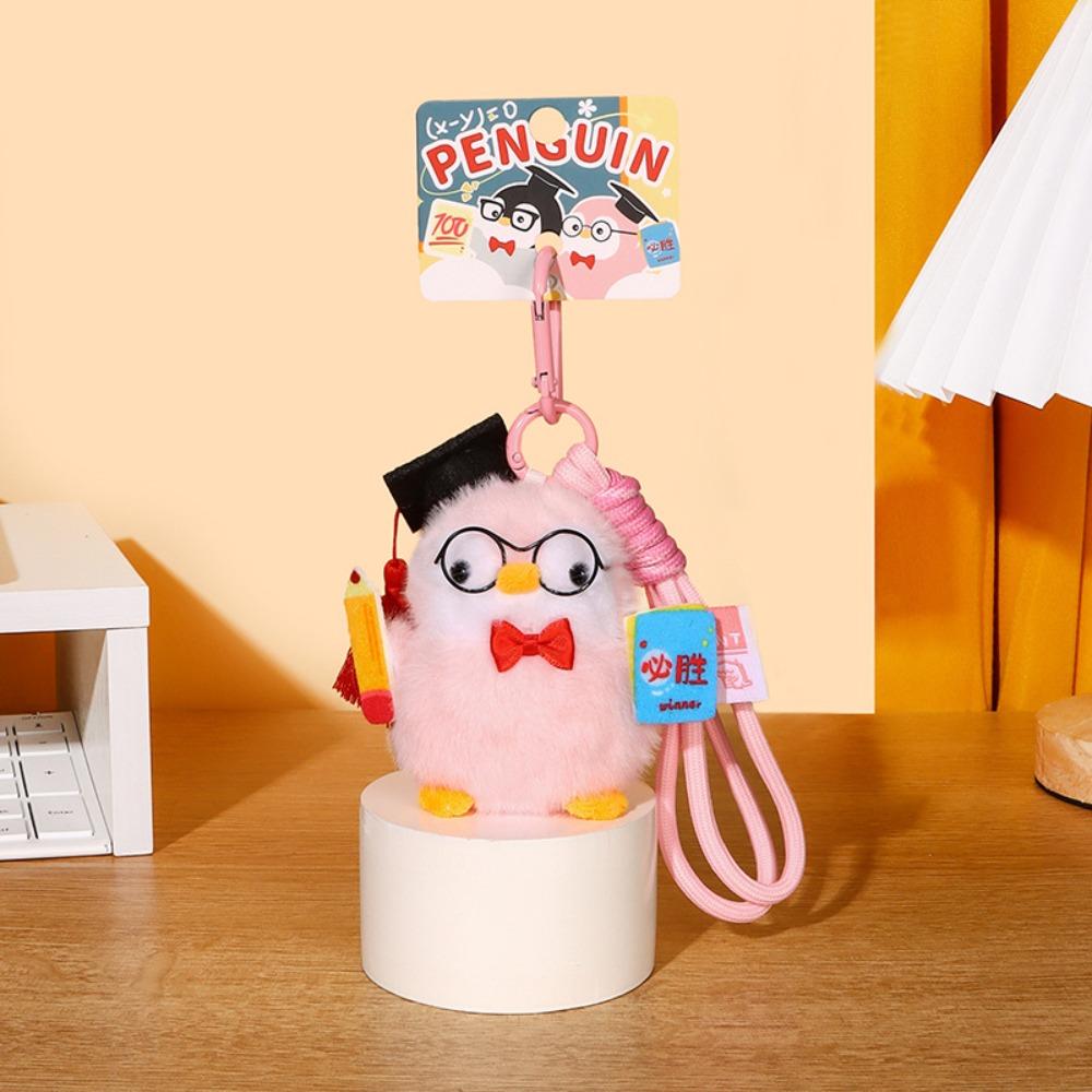 

Мини-плюшевая кукла-пингвин из ПП хлопка, коллекция, плюшевая игрушка-пингвин, брелок, аксессуары для ключей от машины Style C