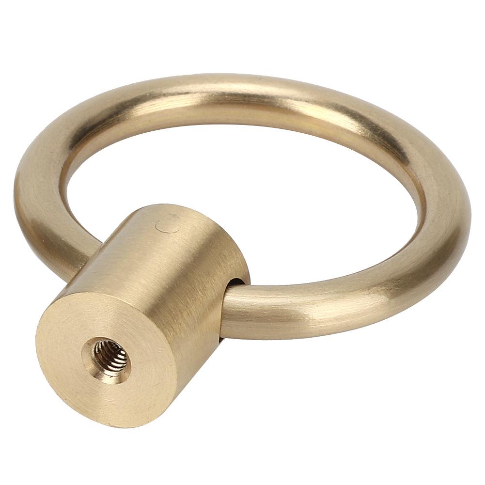 2pcs Vintage Brass Jewelry Box Handle Ring Furniture Kitchen Cabinet Wardrobe Door Pull Knob