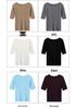 Ultra-Fine Pure Wool Women's Slim-Fit Fishbone Pattern One-Shoulder Mid-Sleeve Base Layer Shirt