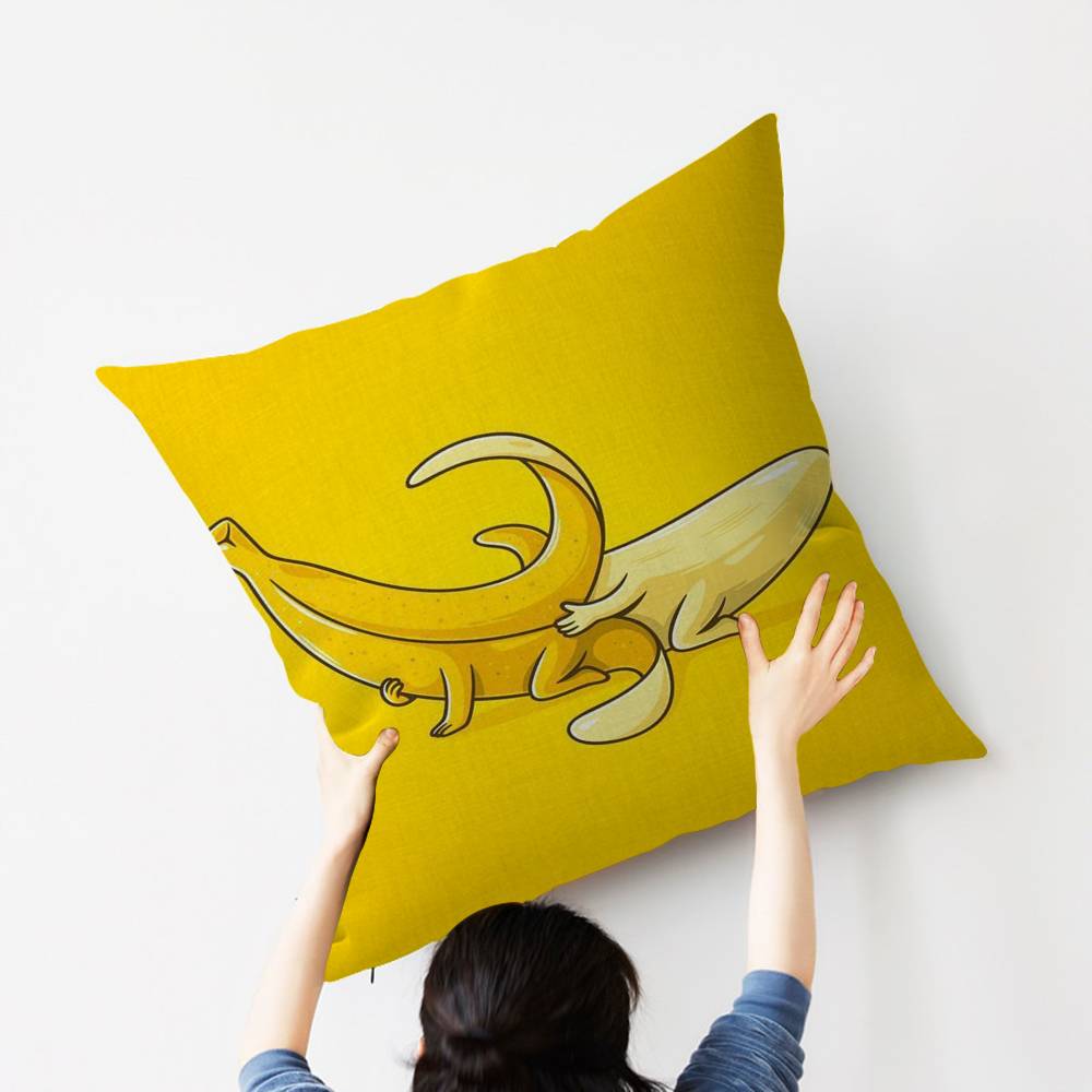 

Funny Food Fancy Cushion Cover Car Throw Pillow Case For Sofa Car Christmas Gift 40x40cm 45x45cm 30cmx30cm