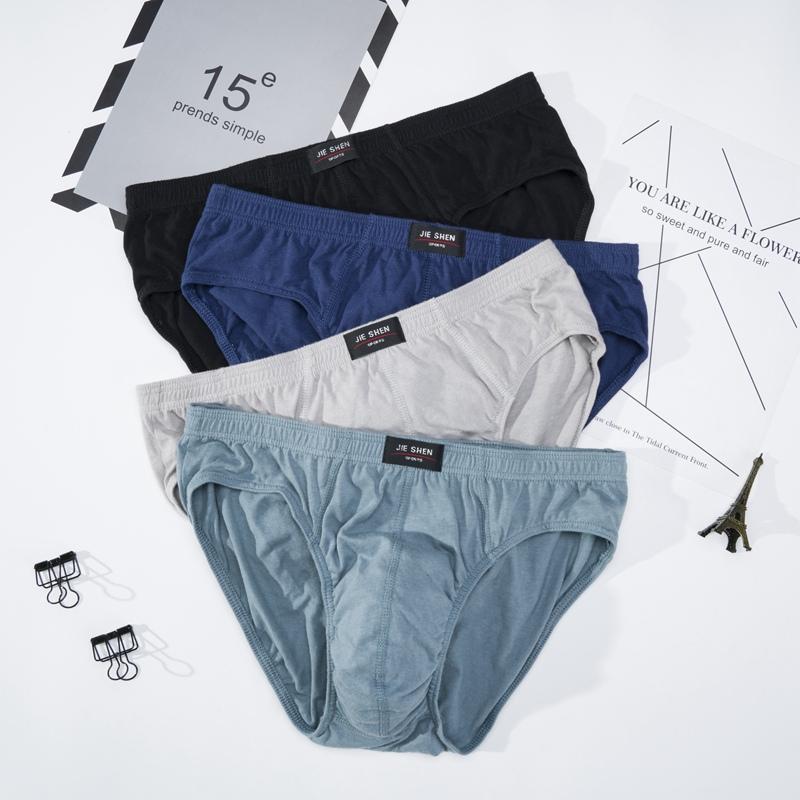 Men's 100% Cotton Briefs Comfortable Underpants Male Breathable Underwear Lingerie Panties Plue Size Xl -5XL