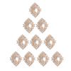 Bling Rhinestone Pearl Flat Back Buttons Embellishment Wedding DIY Jewellery