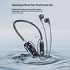 Thin Radio Sports Earphones with Constructed Shade Screen and Ergonomic Neck Plan