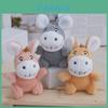 Chaveiro Adorável de Burro de Pelúcia Brinquedo de Animal de Pelúcia Macio Boneca de Burro Fofa