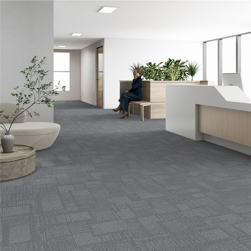Thickened Commercial Office Carpet Tiles for Large Area Flooring