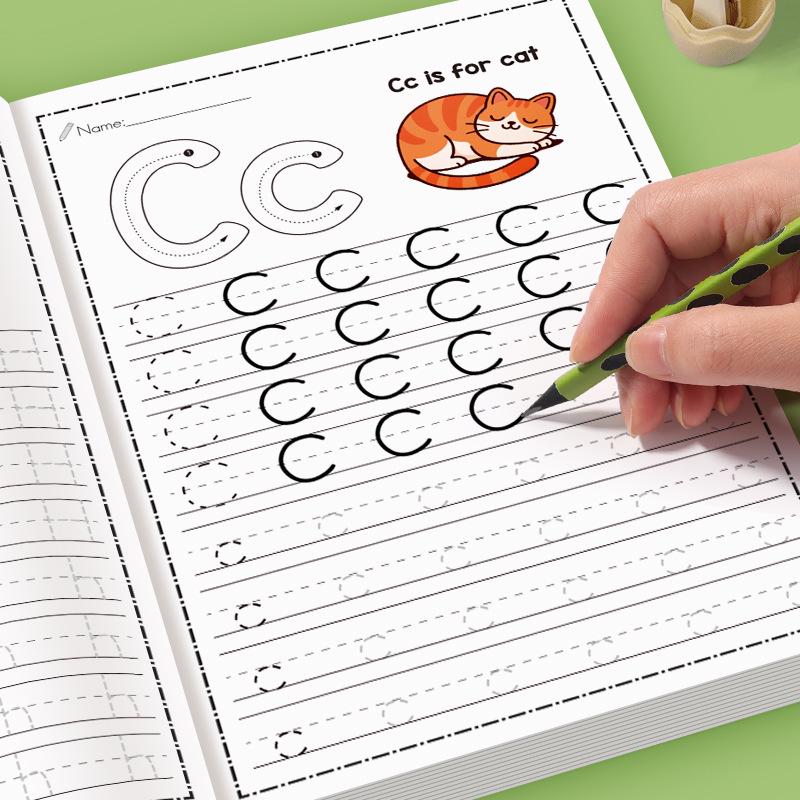 Cross-Border Letter Tracing Book for Kids: Early Education to Primary, Pinyin & Dot Matrix Practice for Kindergarten Students
