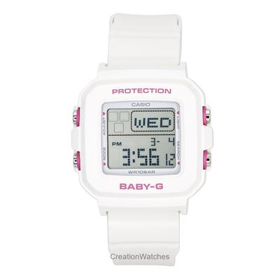 שעון יד דיגיטלי לבנות Baby-G Plus עם רצועת שרף, מנגנון קוורץ, BGD-10KH-7, עמיד במים 100 מטר, עם מחזיק סיליקון