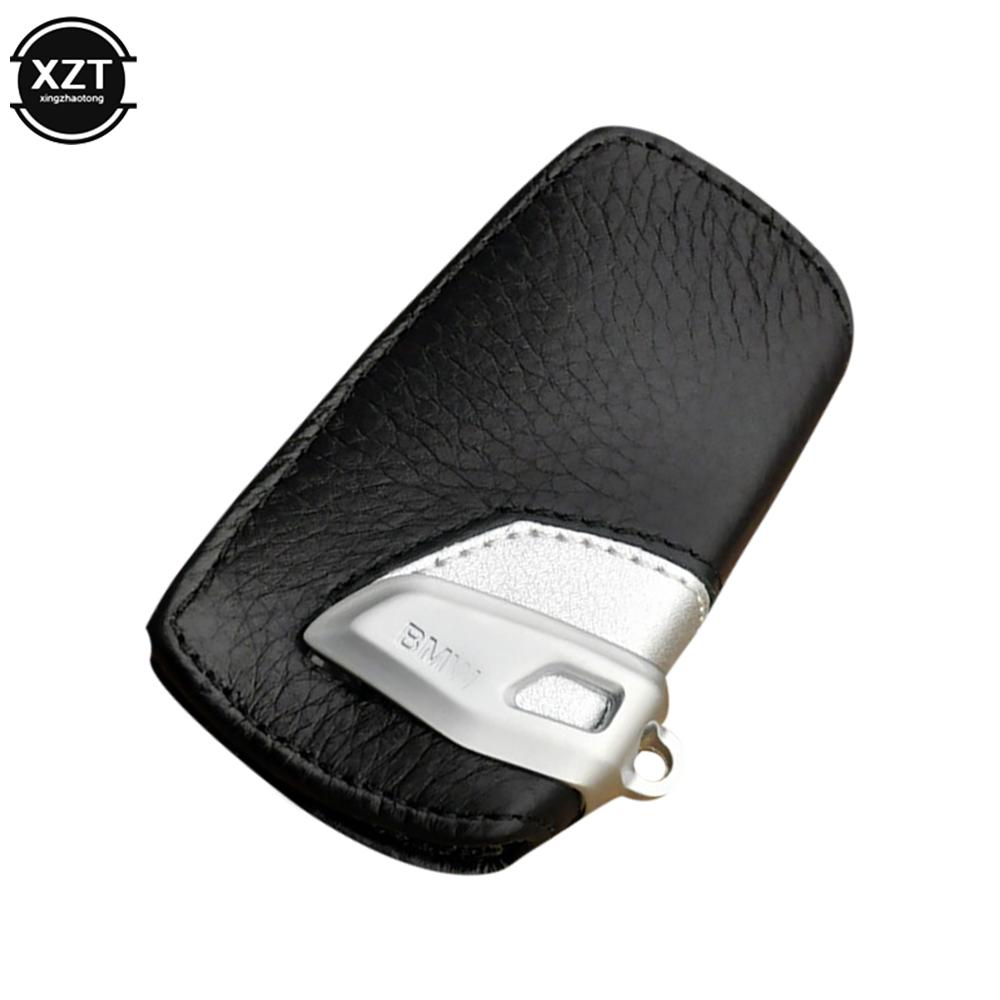 Leather Key Case for BMW F31 F30 X5 F15 X1 X3 X5 X6 3 5 Series F10 F30 for BMW Key Case Key Protection Case Car Accessories