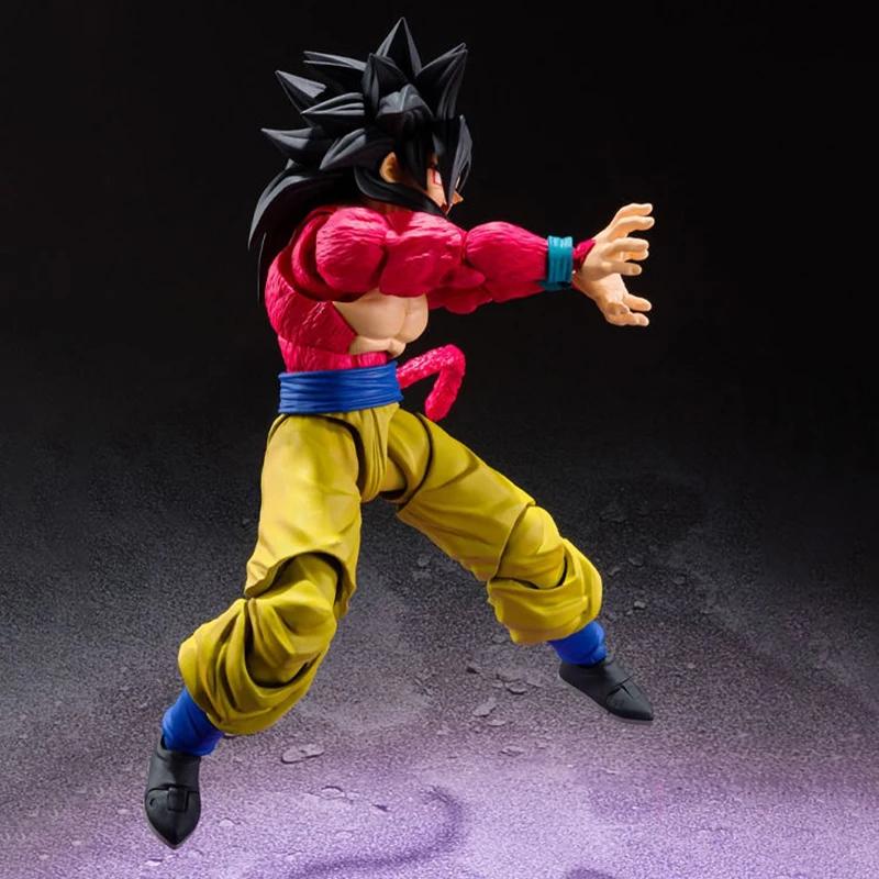 SHF Dragon Ball GT Figures Super Saiyan 4 Vegeta Son Goku Action Figure PVC Movable Collection 16cm Anime Goku Gogeta Model Toys