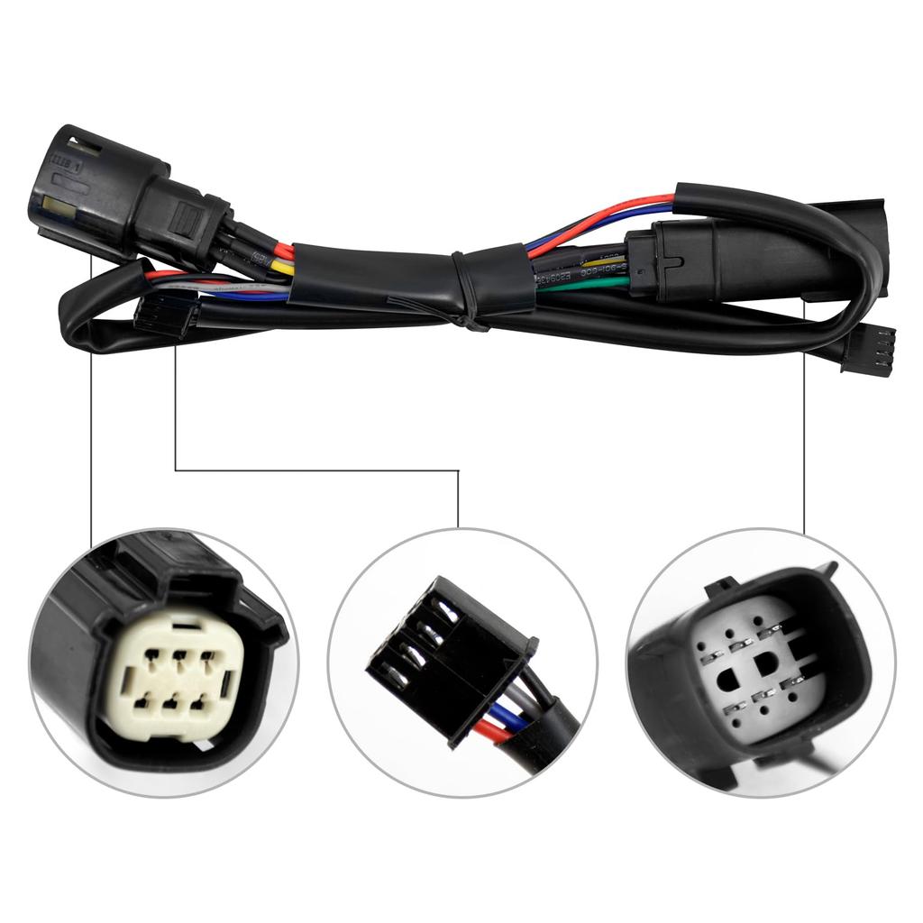 HDBUBALUS Motorcycle LED Filler Panel Light Brake Turn Signal Lamp Bike Taillight Blinker LED Mudguard Rear Fender for Harley Touring Road Glide