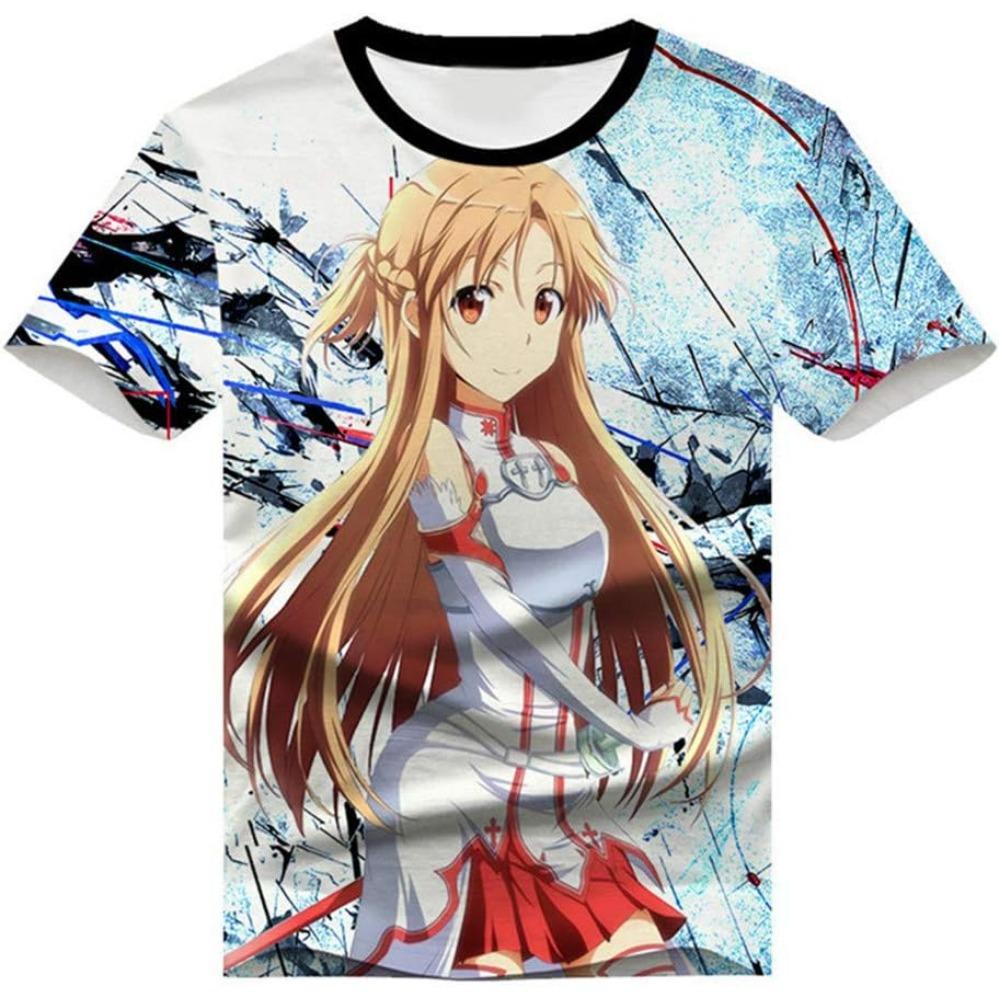 Anime Sword Art Online Kirito SAO 3D Printed T-Shirt Adult Cosplay Funny Quick Dry COOL Short Sleeve Tee Tops