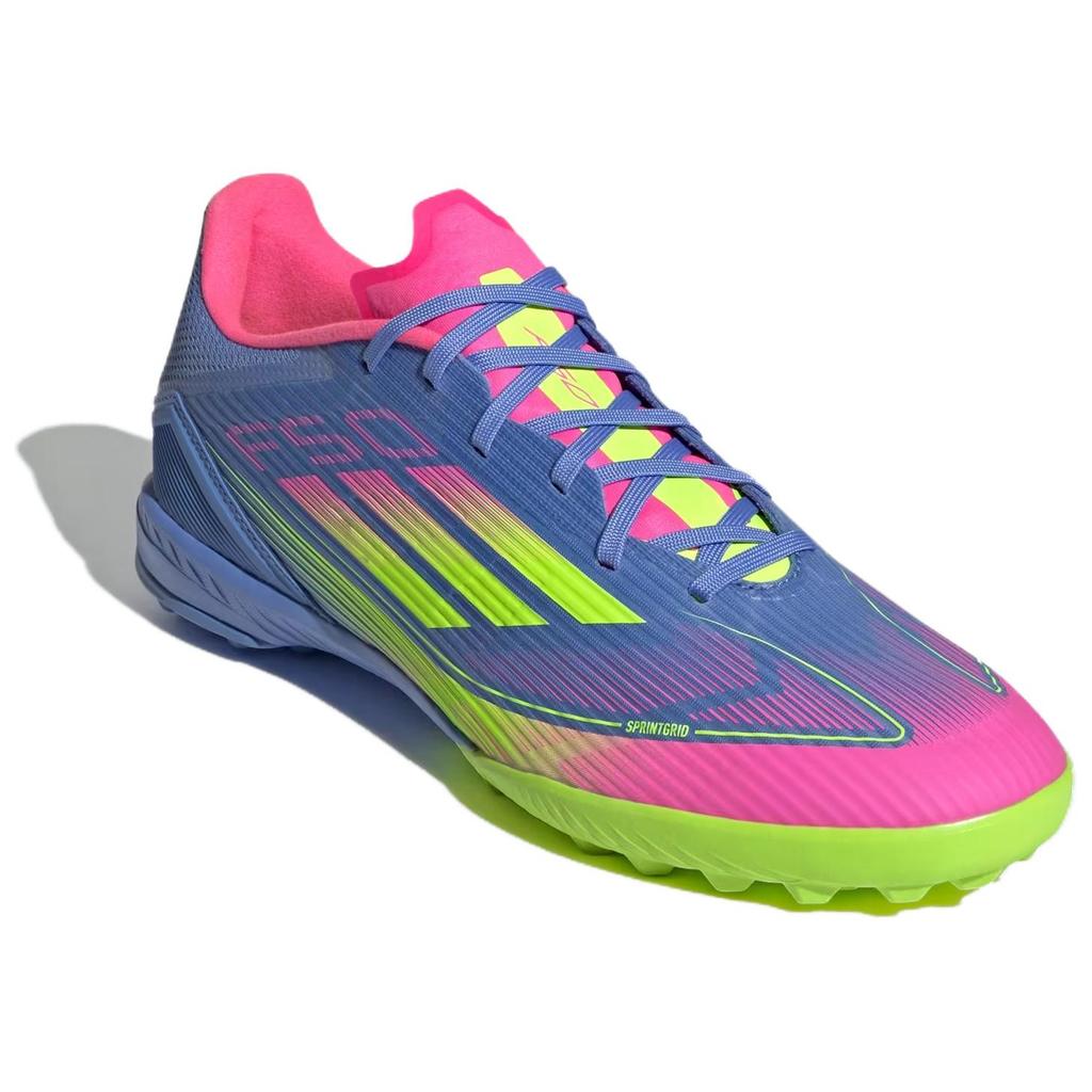 Adidas F50 League Comfortable Fashion TF (Rubber Studs) Artificial Turf Non-Slip Durable Soccer Shoes Unisex Soccer Shoes Blue IE1230