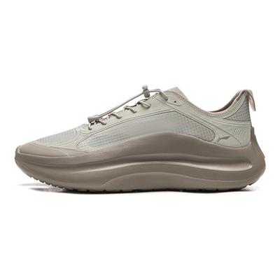 Li Ning Cloud Wave Bequeme Stoßdämpfende Abriebfeste Niedrige Freizeitschuhe Herren Sneaker Grau-Grün AGLW049-1