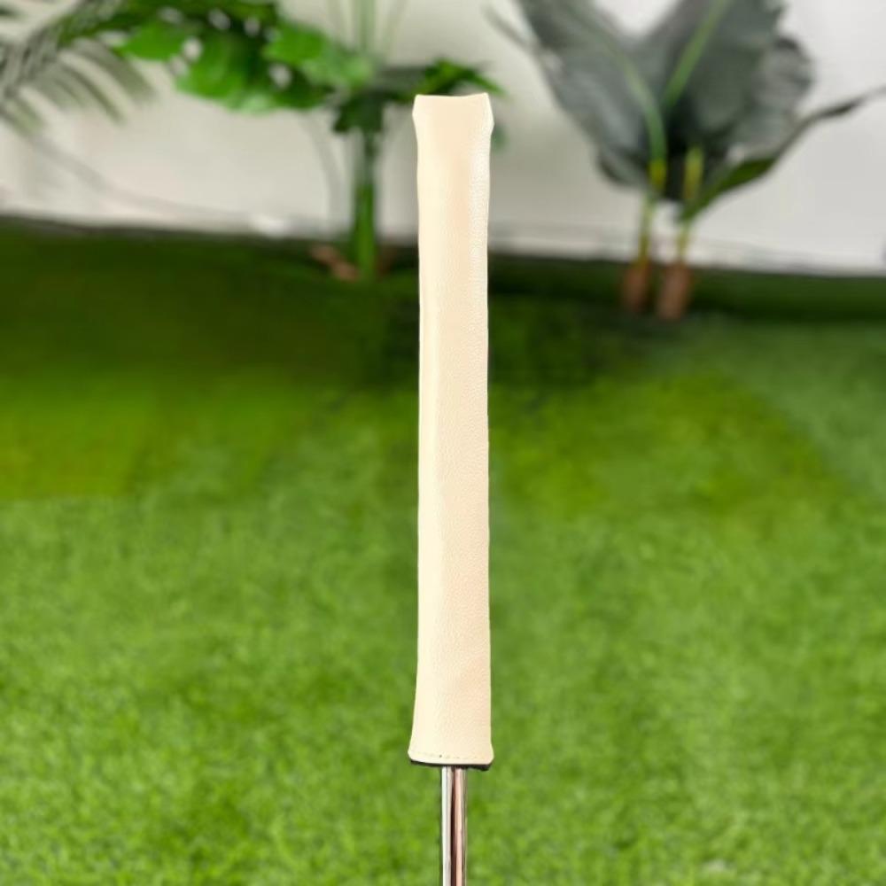 PU Material Golf Alignment Stick Cover Direction Indicator Rod Black/White/Beige Golf Club Protective Sleeve Minimalism Design
