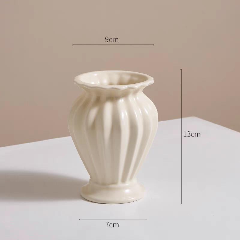 

Ваза Керамическая ваза Европейская классическая ваза Домашняя гостиница Цветочная композиция Модный орнамент Ваза S-B