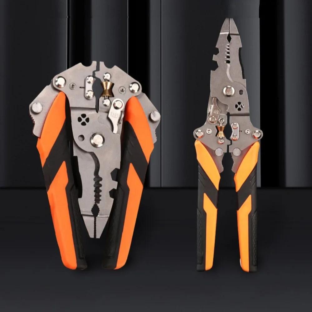 High-carbon Steel Wire Stripping Pliers 12 In 1 Foldable Electrician Crimpe Pliers Multifunctional Hand Tools Pincers