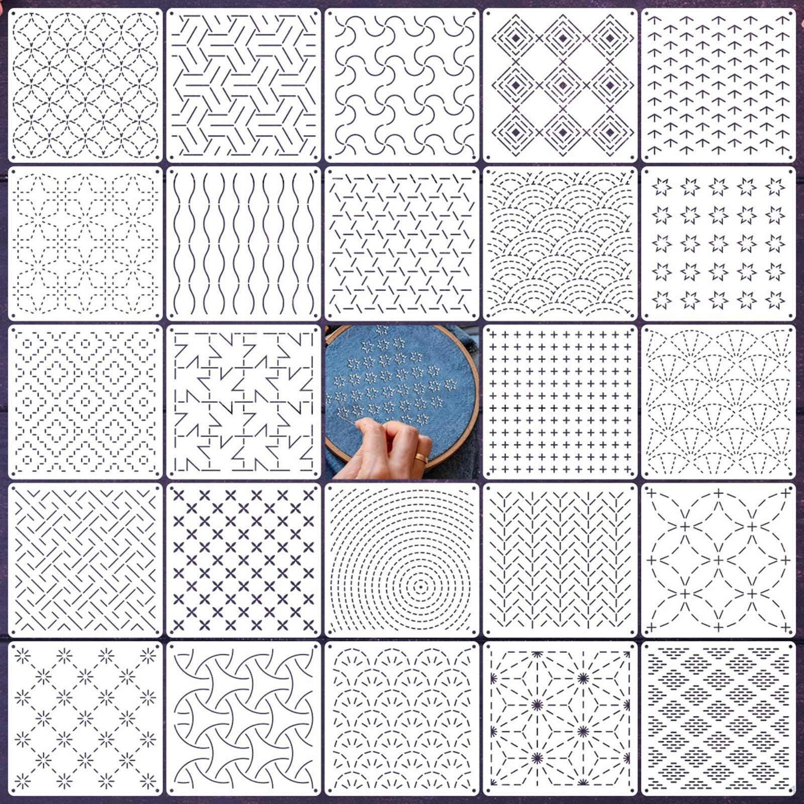 

Stencils Geometric Pattern Templates Creativity Washable Reusable Professional Quilting