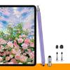 Universals Two Tip Styluses Pen 3 In 1 Design Soft Silicone Heads for Tablets Phones Precise Touch Control