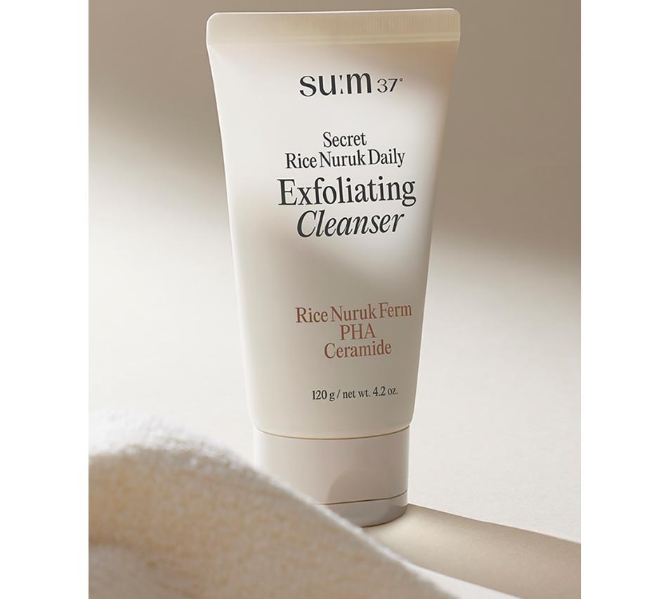 sum37 Secret Rice Nuruk Peeling to Foam Cleanser 40g – Exfoliating & Brightening