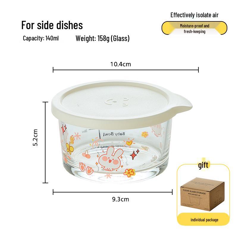Food-Grade Transparent Glass Jar with Lid for Kimchi, Pickled Vegetables, Grains, Fruits, and Vegetables