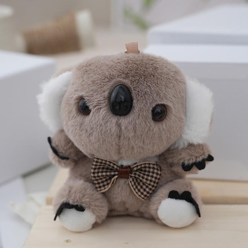 

Adorable Cartoon Koala Plush Keychain Soft Pp Cotton Filler Cute Bag Charm Doll