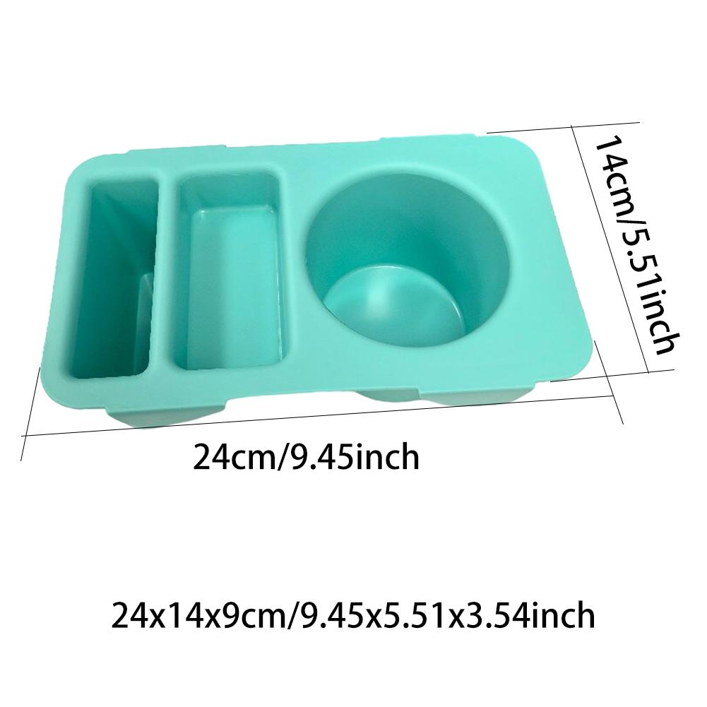 EVA Phone Storage Lid Cup Organizer Holder Rack Bag Top Snack Tray Waterproof Soft Cover Divider for Beach Trip Camping Travel