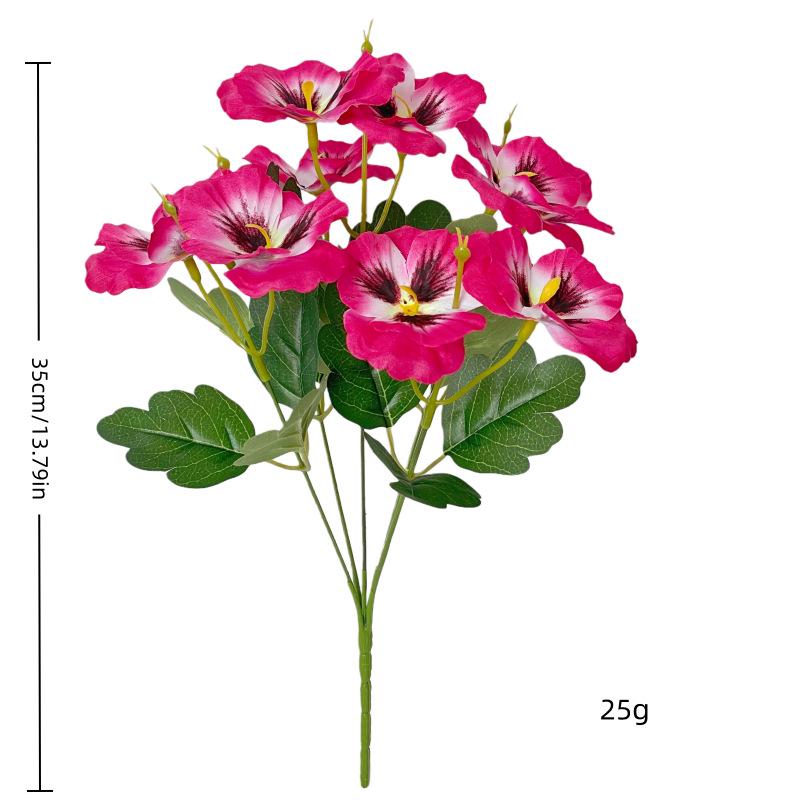 Jedwabna Dekoracja z Fiołków i Phalaenopsis Sztuczne Kwiaty do Domu, Hotelu, na Zewnątrz, na Wesele