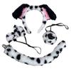 Halloween Dog Cosplay Costume Dog Ear Headband Tail Nose Bowtie for Kids Gift F0S4