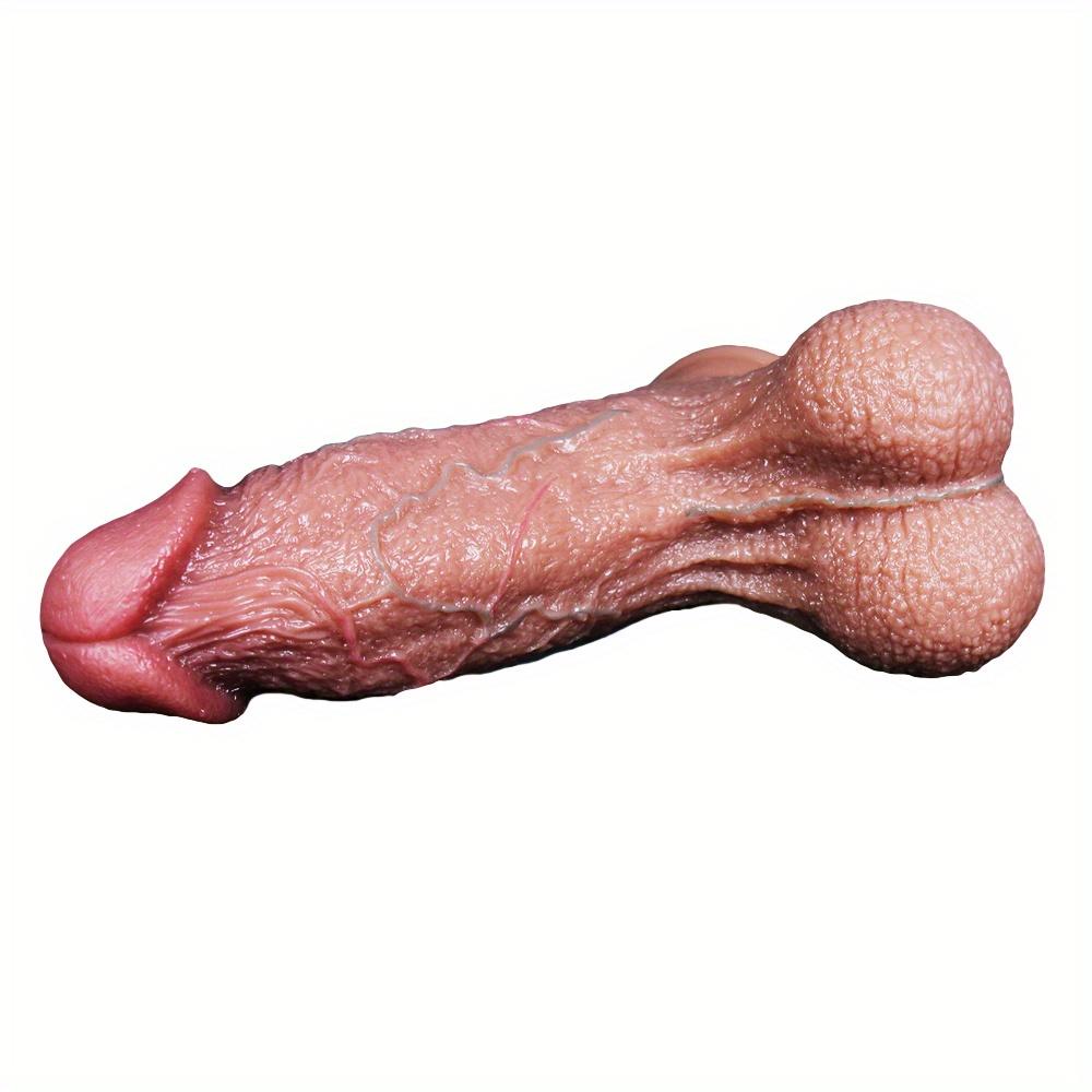 Realistic Silicone Dildo with Strong Suction Cup, Soft Body-Safe Silicone, Waterproof, Hands-Free Design, Discreet Packaging