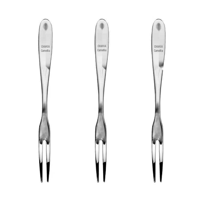 CHAHUA 304 Stainless Steel Fruit & Cake Forks (3-Pack)
