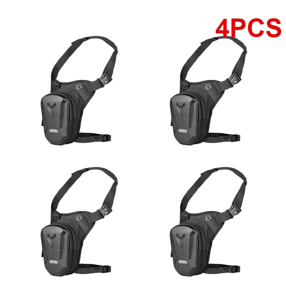 4-1PCS Motorcycle Leg Side Bag EVA Hard Shell Outdoor Casual Waist Bags Motorbike Mobile Phone Purse Hip Bum Pack