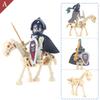 Skeleton Building Blocks Medieval Castle Knight Warriors Skeletons Strong Orcs Figures Collection Toy for Children Gifts