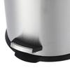 Stainless Steel Trash Can with Lid Foot Pedal Mute Slowly Down Living Room Bedroom Kitchen Garbage Bin