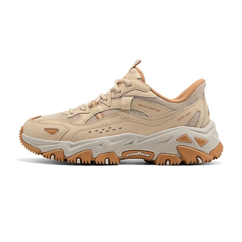 Обувь Skechers Cloudland Ткань Синтетическая кожа Ретро-тренд Амортизация Износостойкость Теплота Низкие Папины кроссовки Женские кроссовки 180329-NAT 36