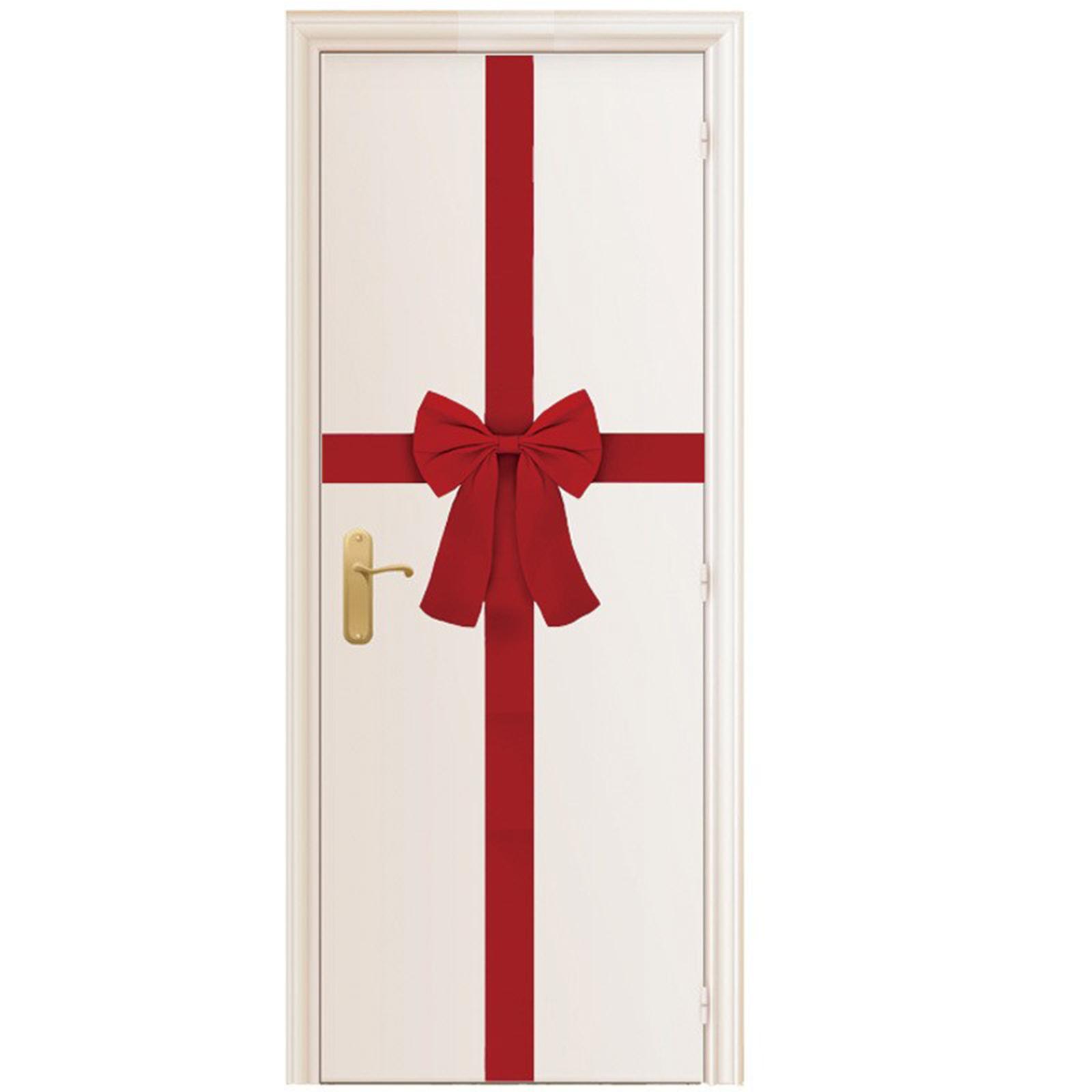 

Дверной подвесной бант Рождественская лента Имитация пеньковой ленты Рождественское украшение One Size красный