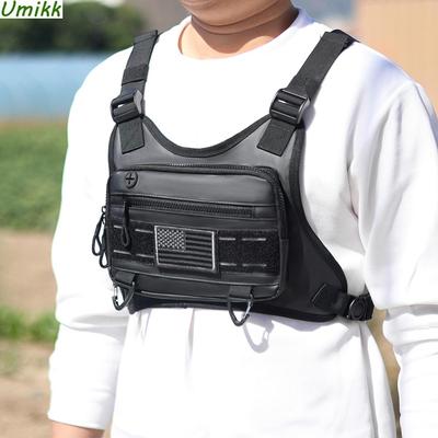 Taktischer Schulterrucksack für Unisex, große Kapazität, leichte Weste vorne, atmungsaktiv, für den Außenbereich, Radfahren, Klettern