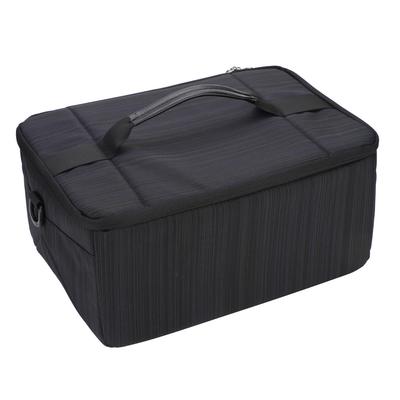 Faltbare Schutzeinsatz Trennwand Griff Kameraobjektiv Tasche Etui Beutel (Schwarz)