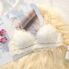 Sexy Lace Thin Strap Women's Bra Breathable Thin Style Wire-Free Comfortable Backless Underwear