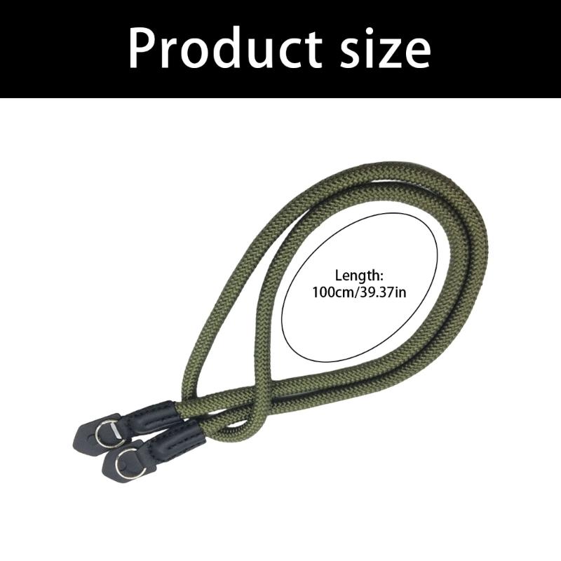 Adjustable Camera Neck Strap Durability Nylon Webbing With Secure Metal Clip For DSLR Mirrorless Cameras 100cm Length