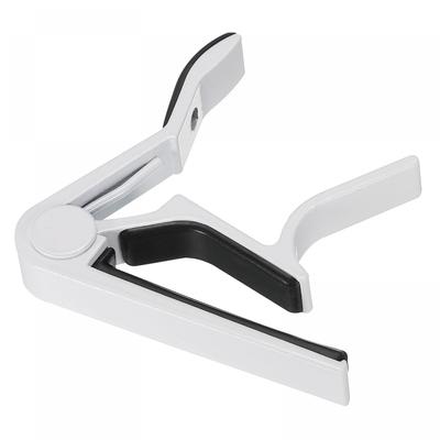 Uxcell Guitar Capo Aluminum Alloy for Acoustic Guitar Electric Guitar Bass 80mmx15mmx76mm White 1 Piece
