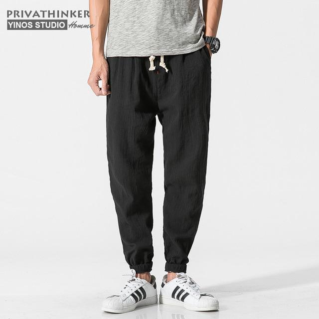 BGSM Pantaloni Jogging Uomo In Cotone 100% – Loose Fit Con Tasche – Pantaloni Lari Per Palestra E Tempo Libero